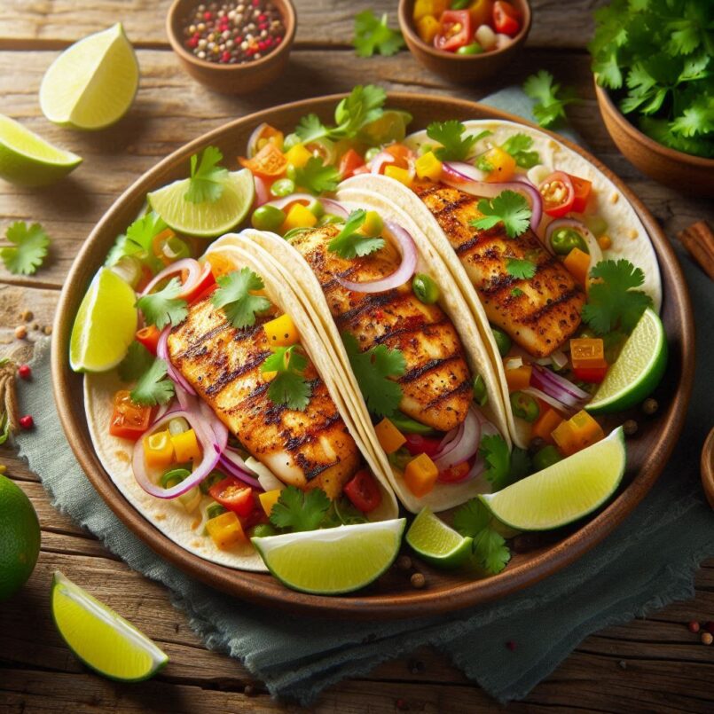 Baked Honey Tilapia Tacos Recipe