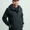 HUK Gear Men's Rover Rain Jacket in Black