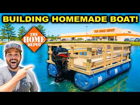 Home Depot CHEAP Homemade BOAT Challenge!!!