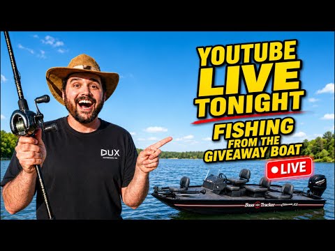 Fishing LIVE from the GIVEAWAY BOAT!!!